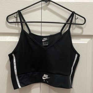 Nike black crop tank